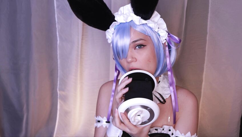 Maimy ASMR - 29 June 2021 - Rem Bunny Complete Version - Ear licking - Feet Fetish