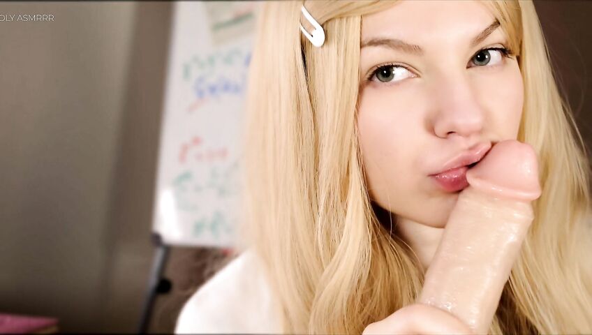Soly ASMR Blowjob - Student Sloppy Blowjob