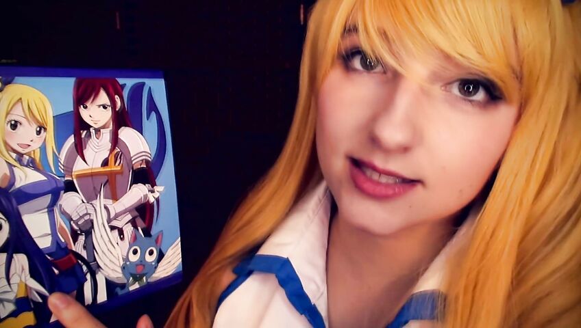 AftynRose ASMR - CosplASMR - Lucy from Fairytail needs a part time job
